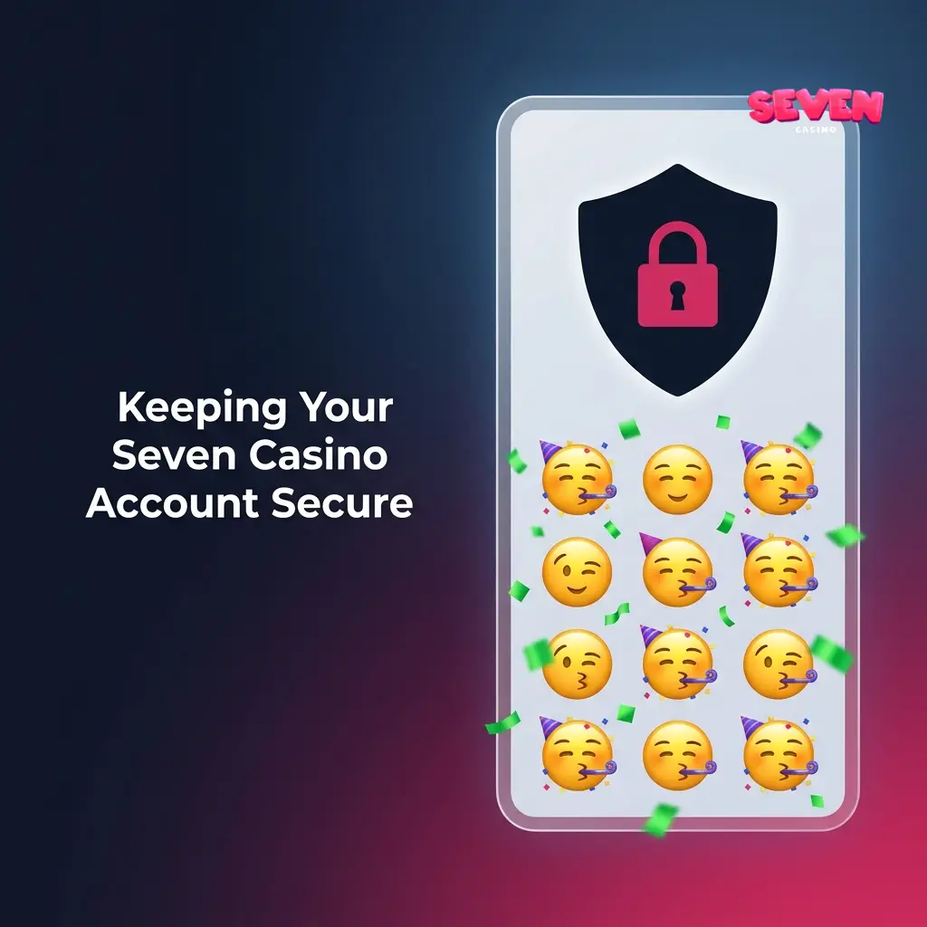 Seven Casino account security settings showing SSL encryption and two-factor authentication setup options